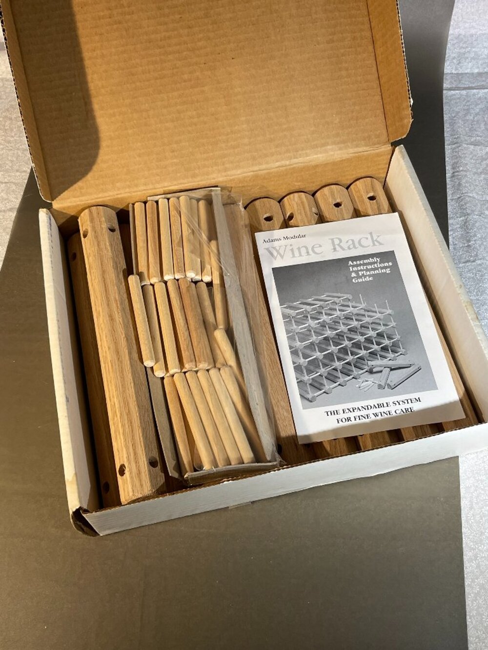 J.K. Adams Wood Stackable Modular Wine Rack Storage Holder 12 Bottle